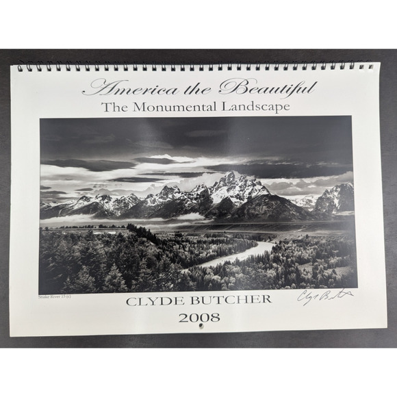 Clyde Butcher Photo Calendar 2008 Signed The Monumental Landscape - Picture 1 of 6